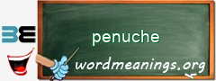 WordMeaning blackboard for penuche